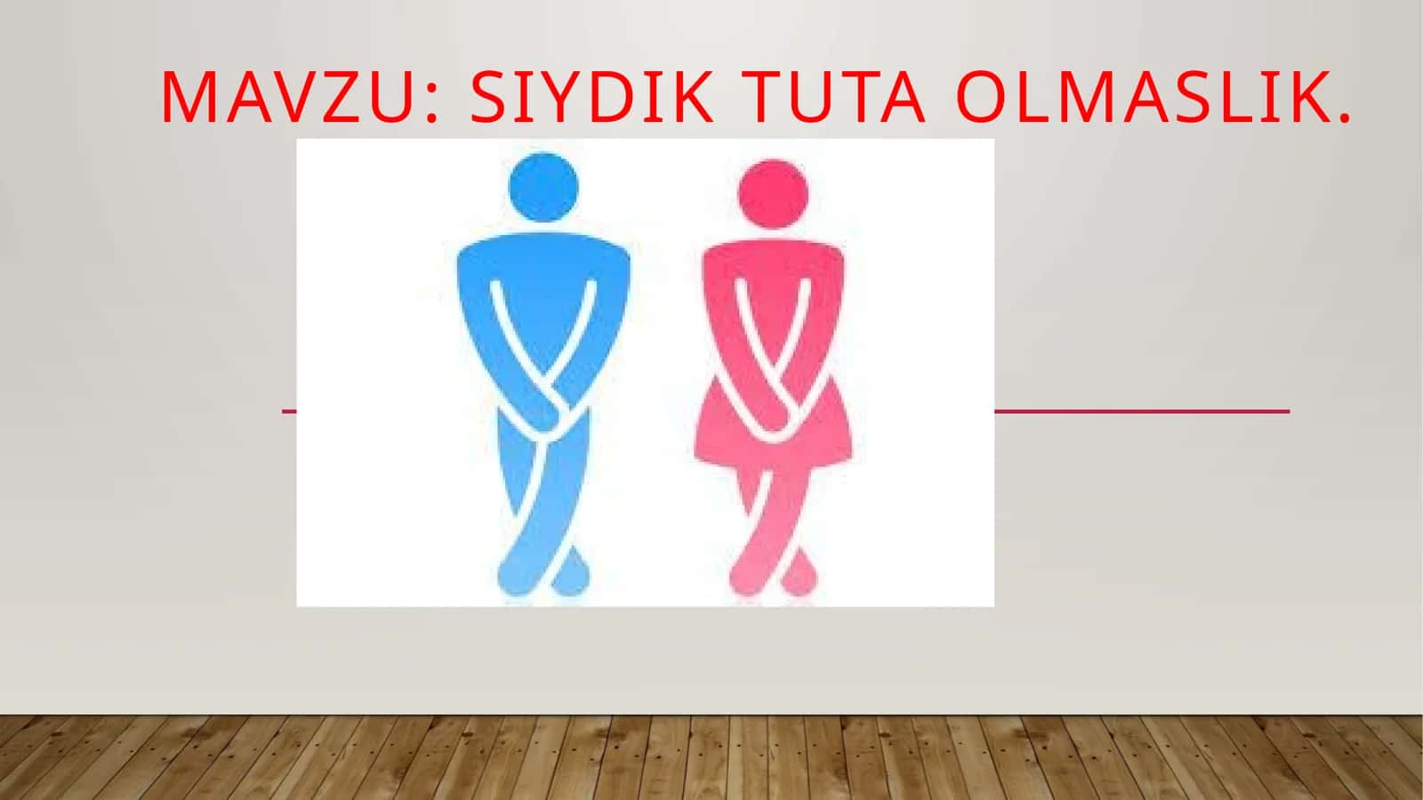 Siydiktutaolmaslik 1