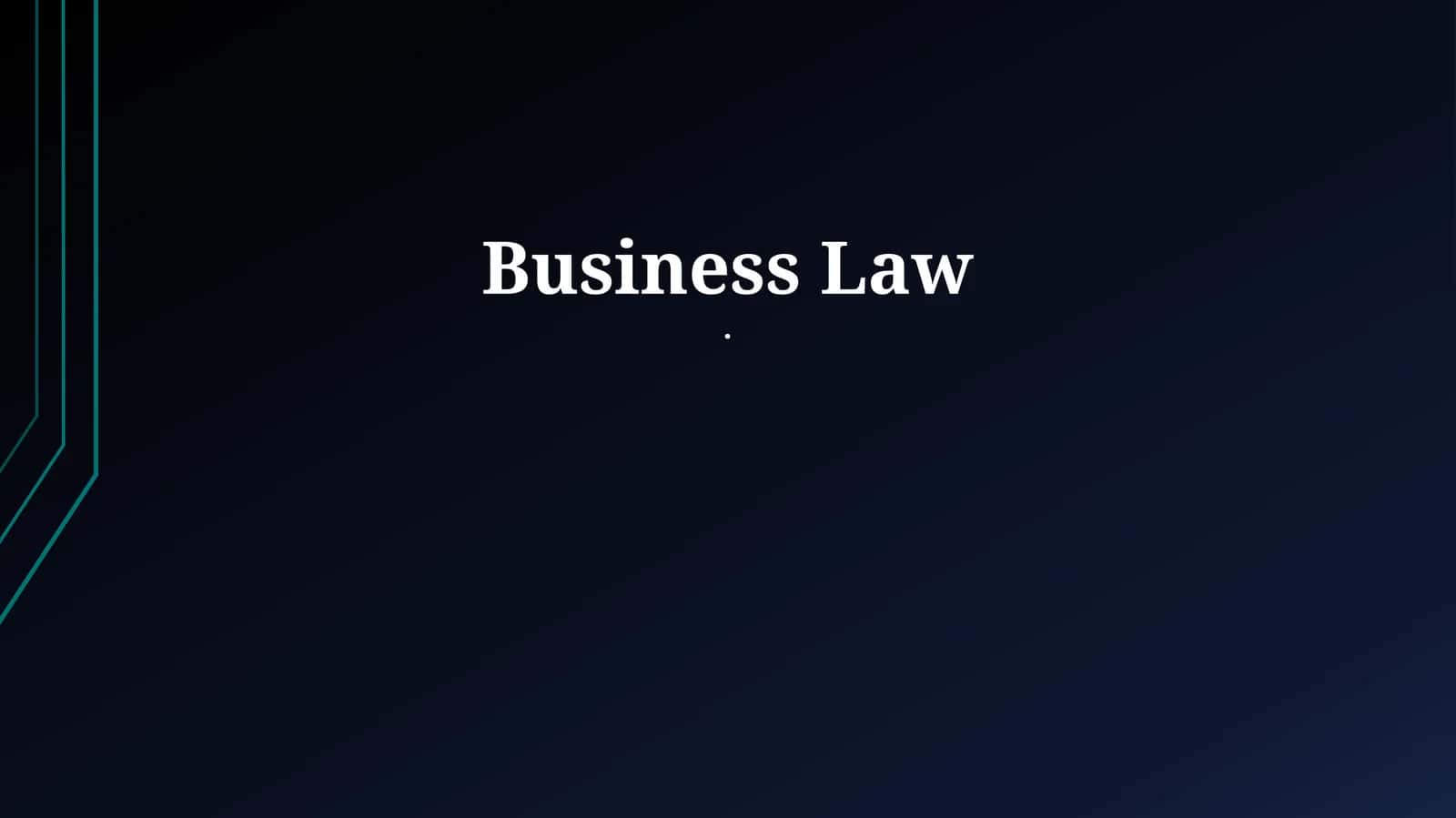 Business Law 1