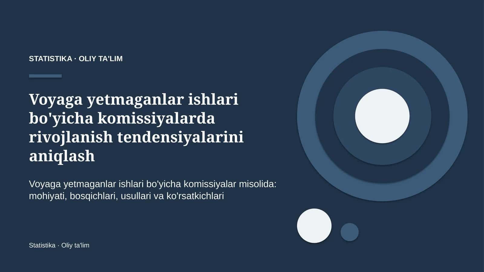 voyaga yetmaganlar ishlari bo'yicha komissiyalarda rivojlanish tendensiyalarini aniqlash 8906 1