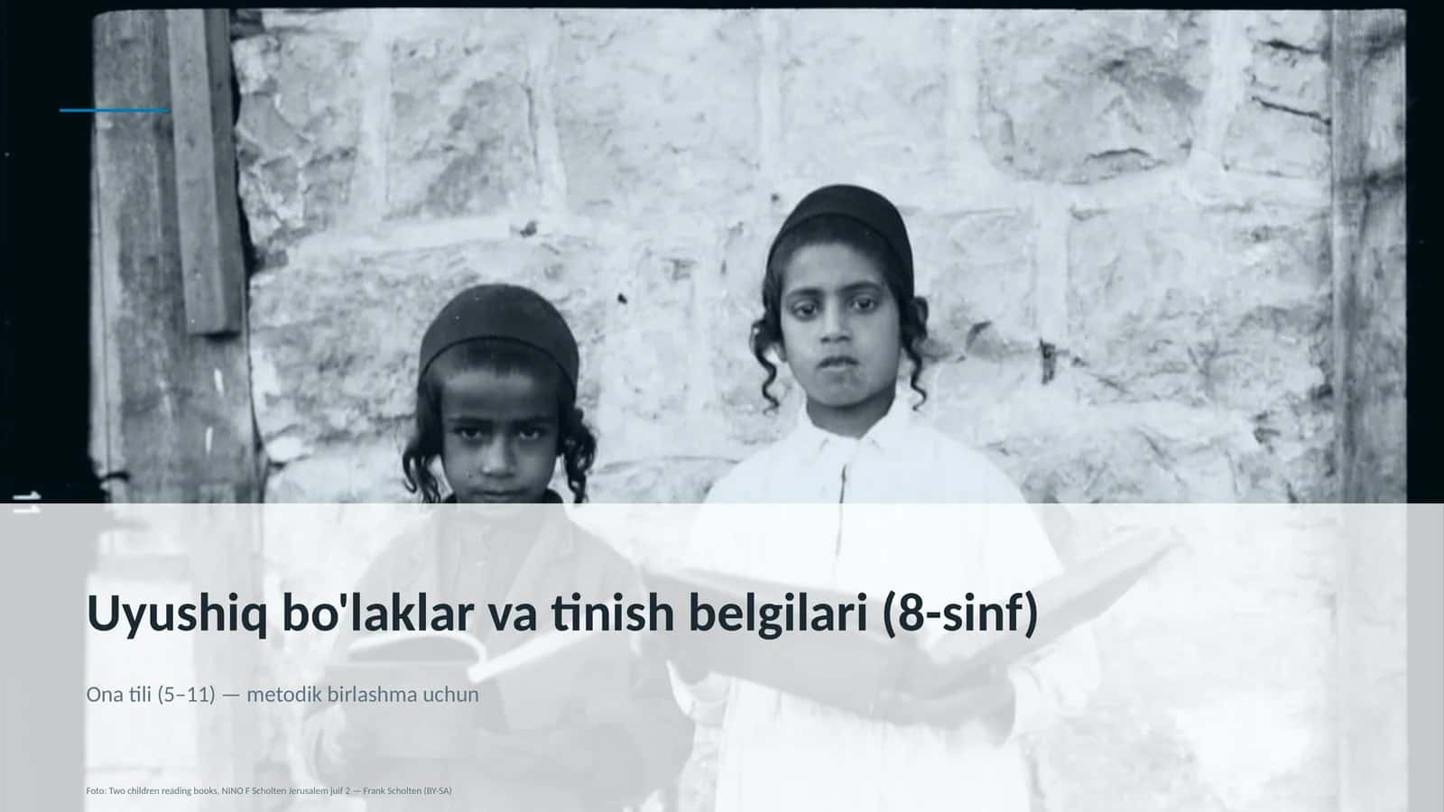 Uyushiq bo'laklar va tinish belgilari (8-sinf) 1