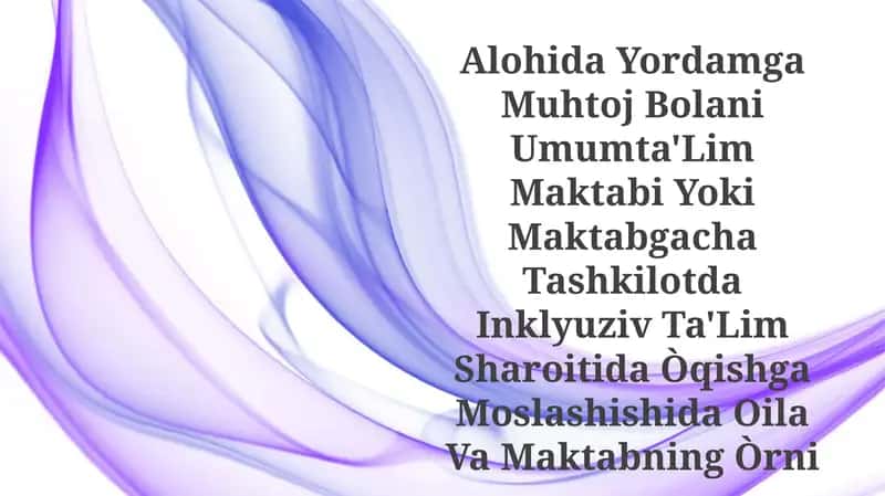 Alohida Yordamga Muhtoj Bolalar: Oila-maktab hamkorligi 1