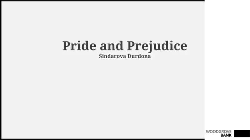 Pride and Prejudice 1