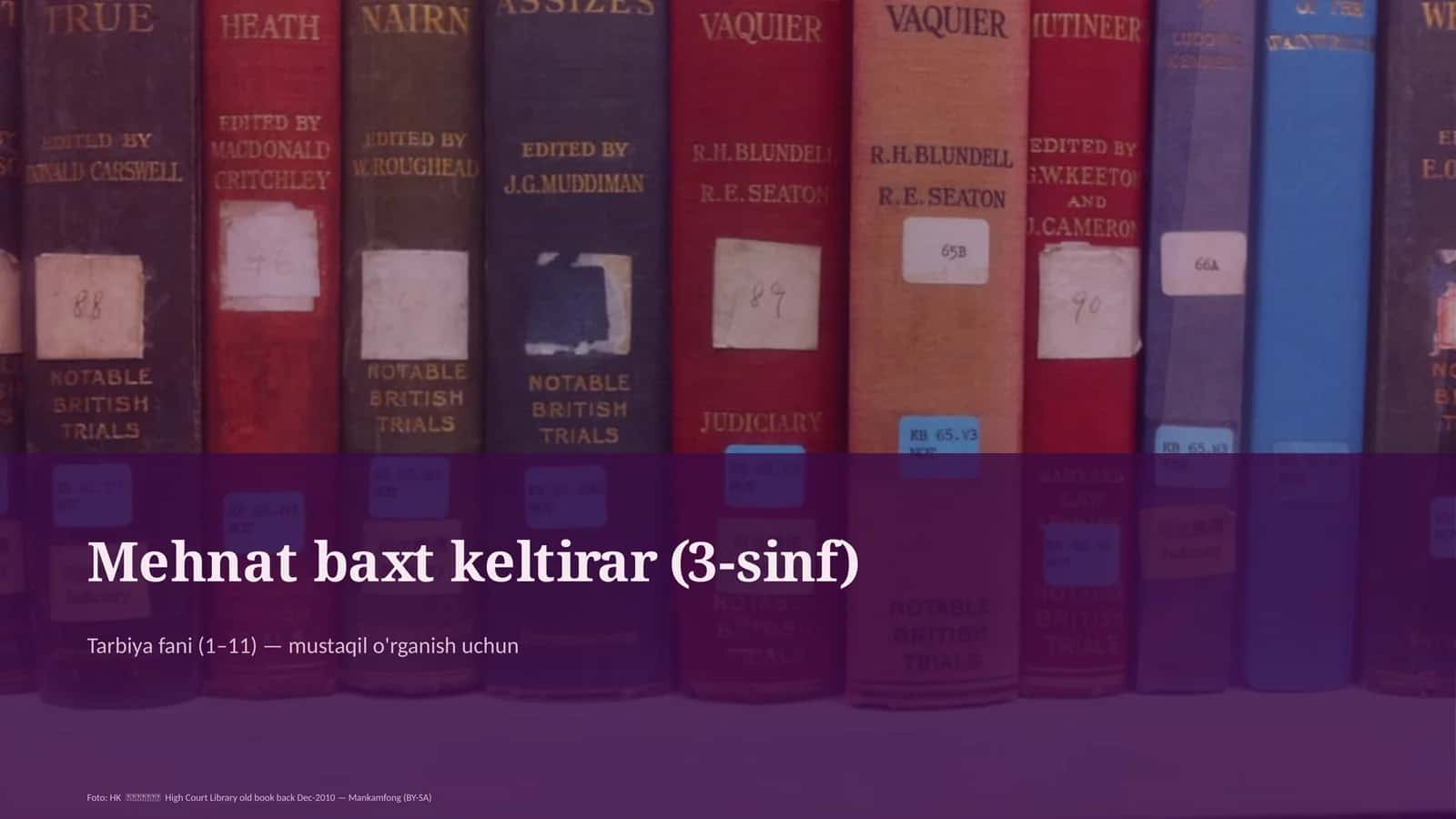 Mehnat baxt keltirar (3-sinf) 1