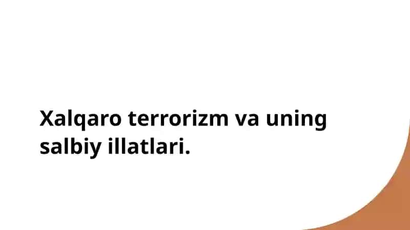 Xalqaroterrorizmvauningsalbiyillatlari 1
