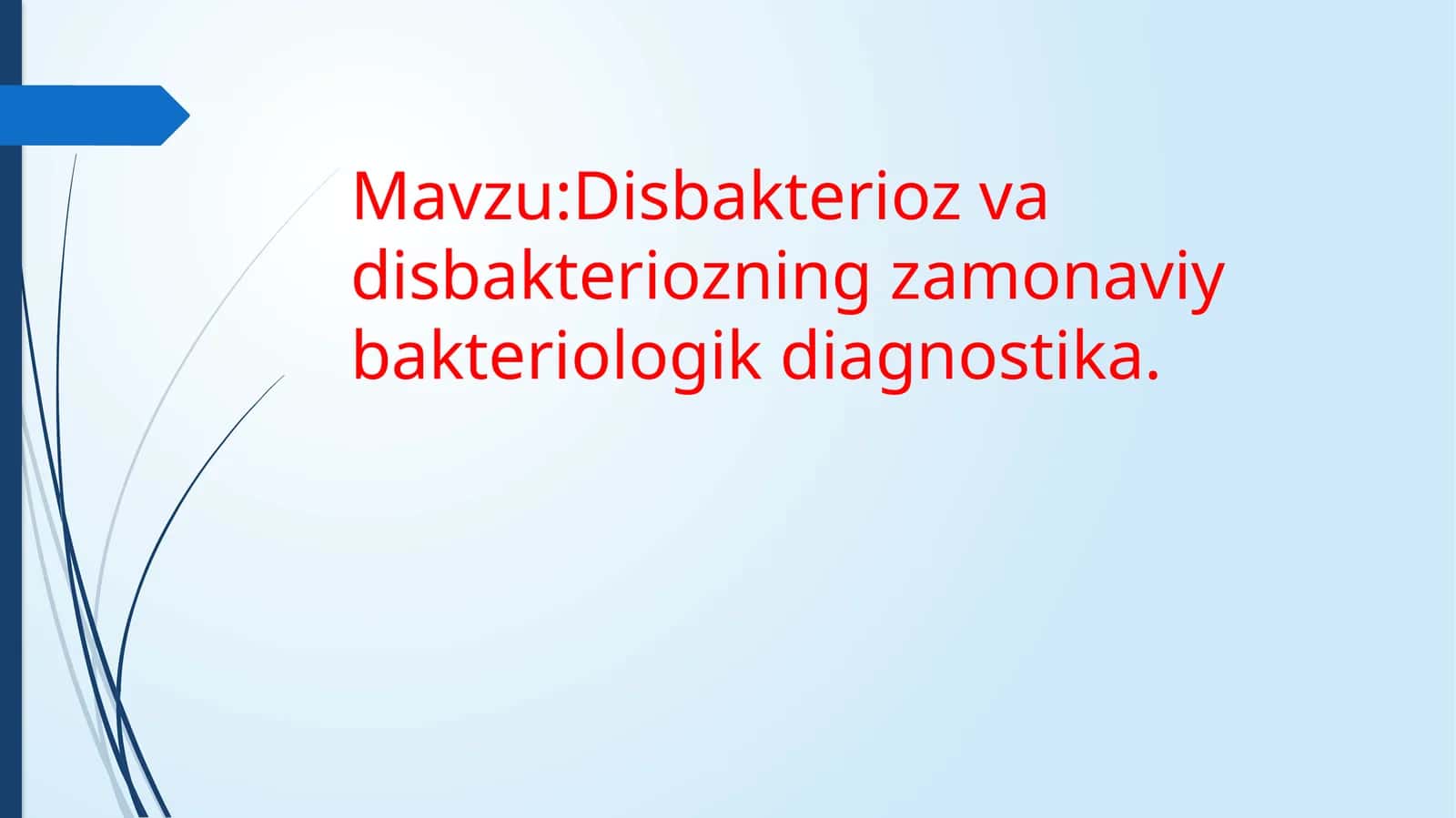 disbakterioz  va uni tekshirishni yangi usullari 1
