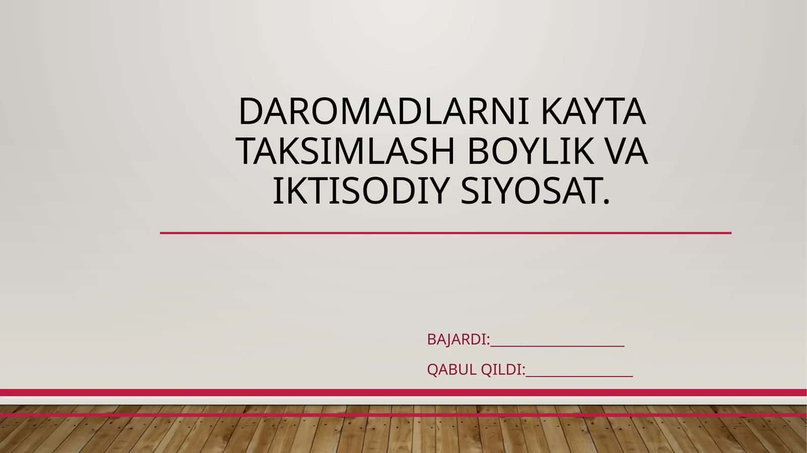 Davlat byudjetining iqtisodiy tahlili 1
