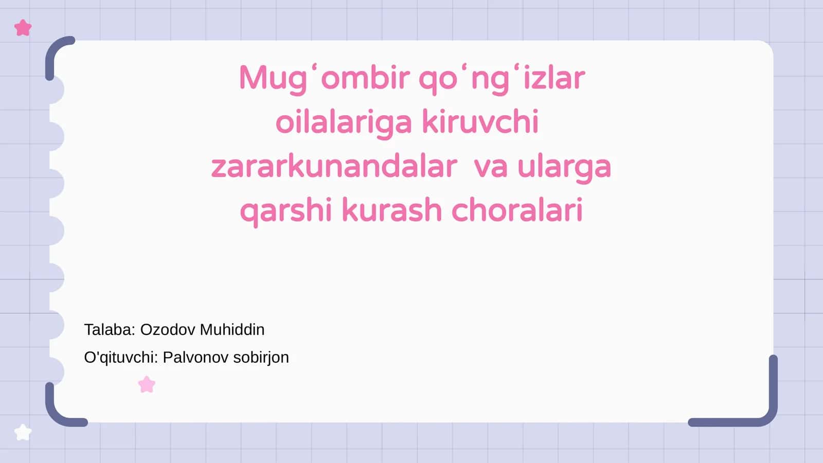 Mugʻombir qoʻngʻizlar oilalariga kiruvchi zararkunandalar va ularga qarshi kurash choralari 1
