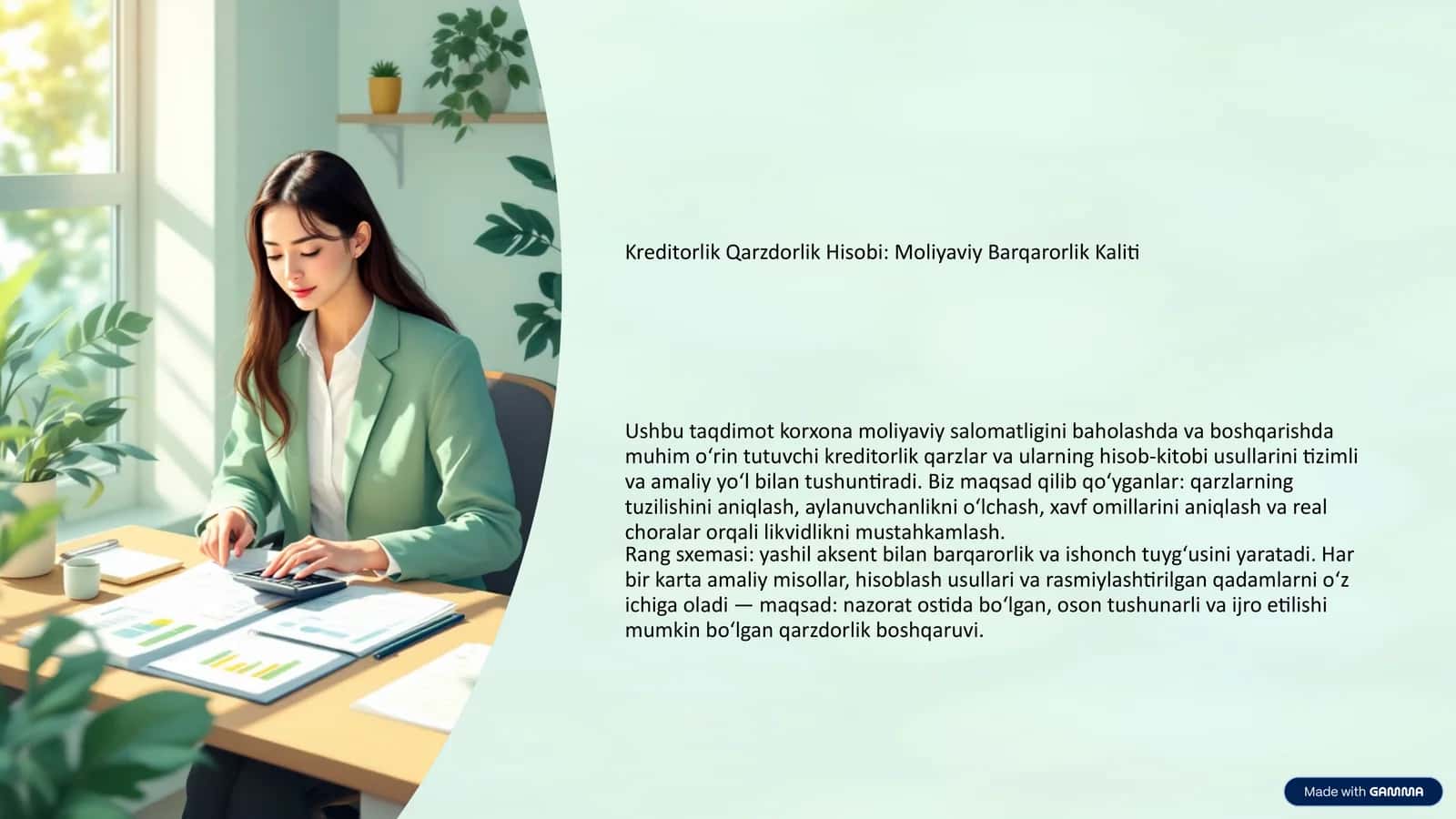 Kreditorlik Qarzdorlik Hisobi: Moliyaviy Barqarorlik Kaliti 1