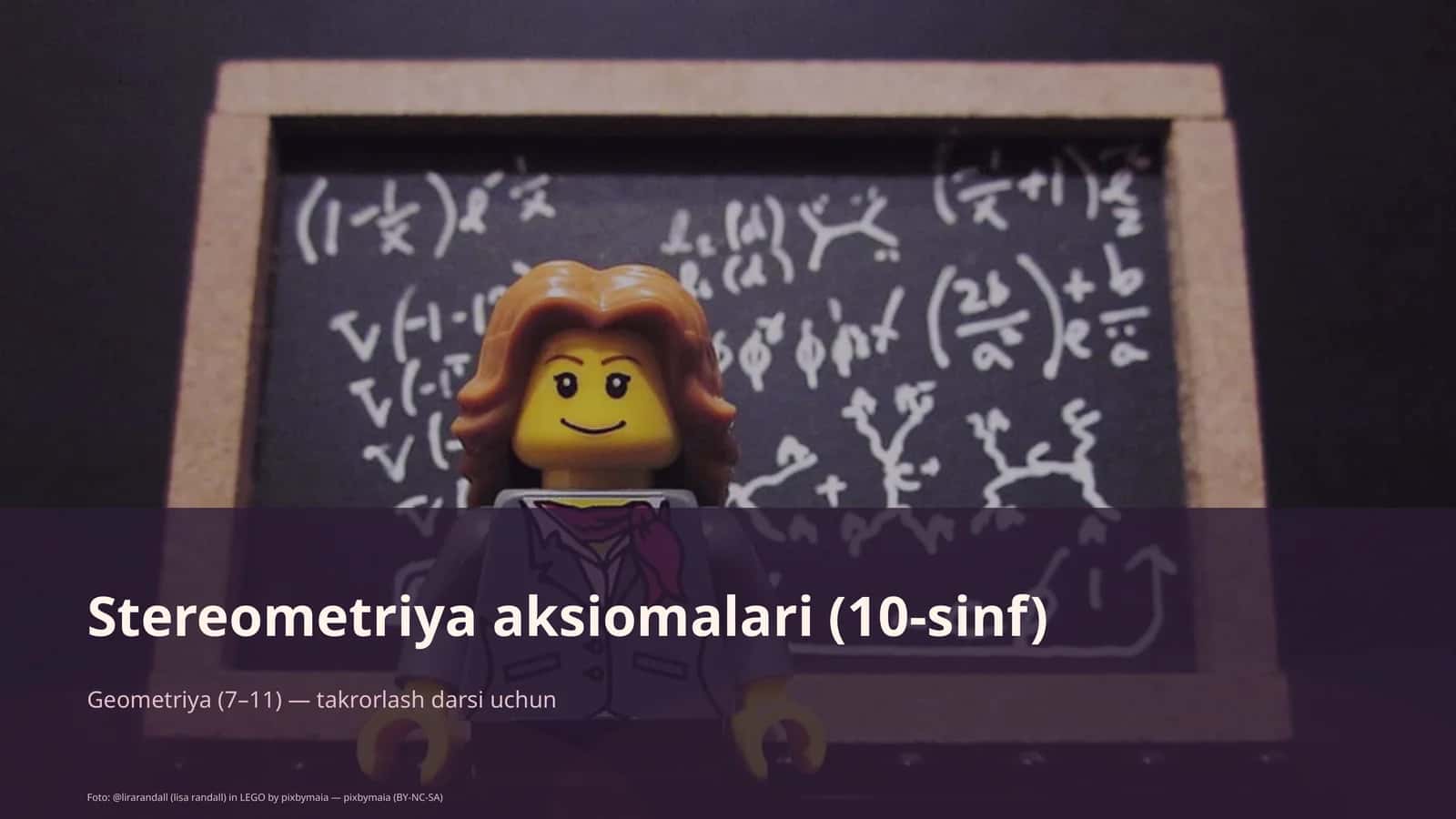 Stereometriya aksiomalari (10-sinf) 1