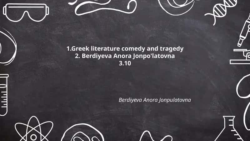 Overview of Greek Tragedy 1
