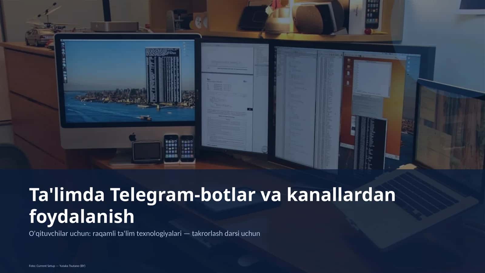 Ta'limda Telegram-botlar va kanallardan foydalanish 1