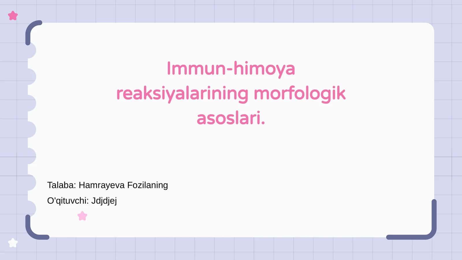 Immun-himoya reaksiyalarining morfologik asoslari 1