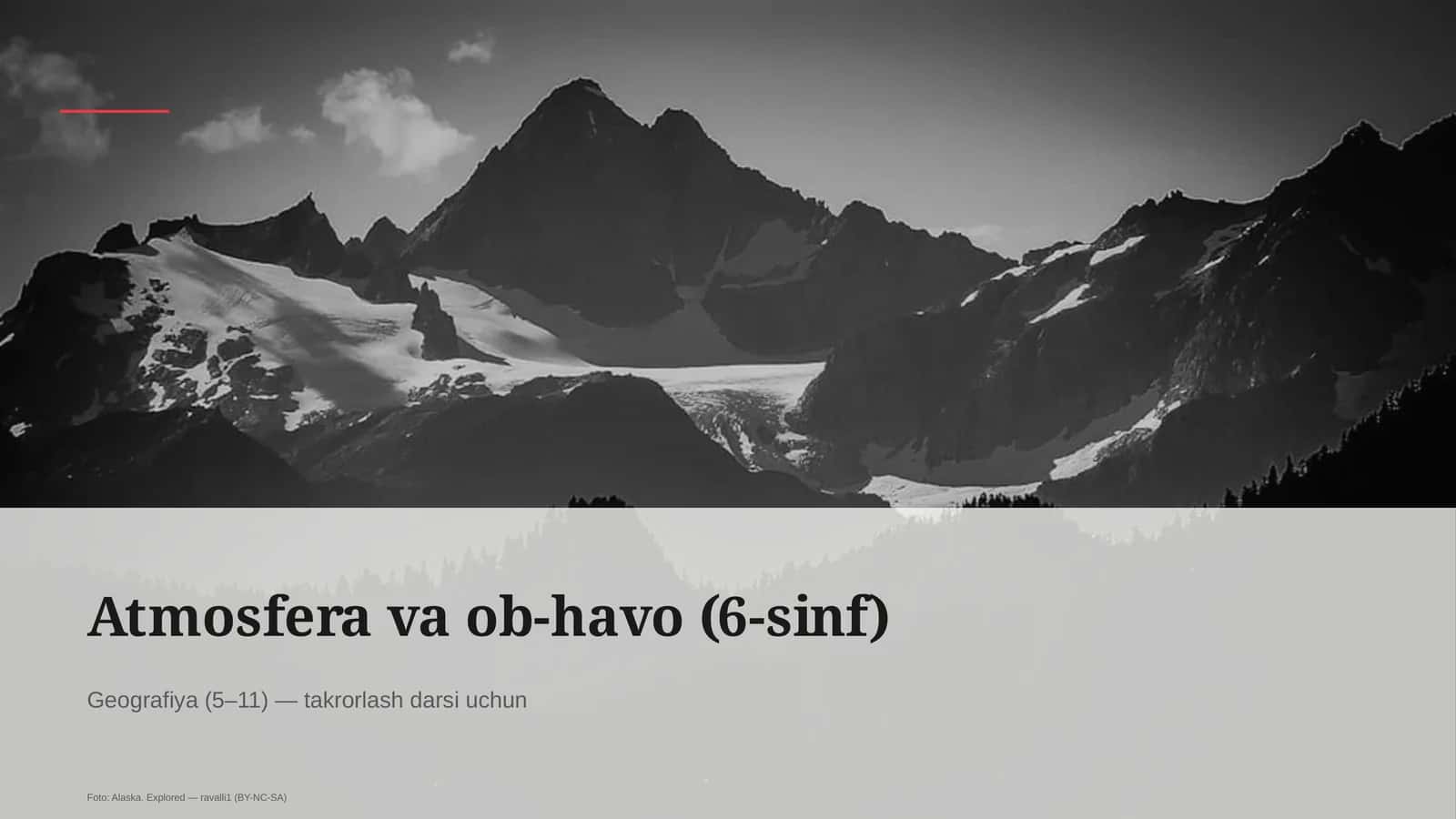 Atmosfera va ob-havo (6-sinf) 1