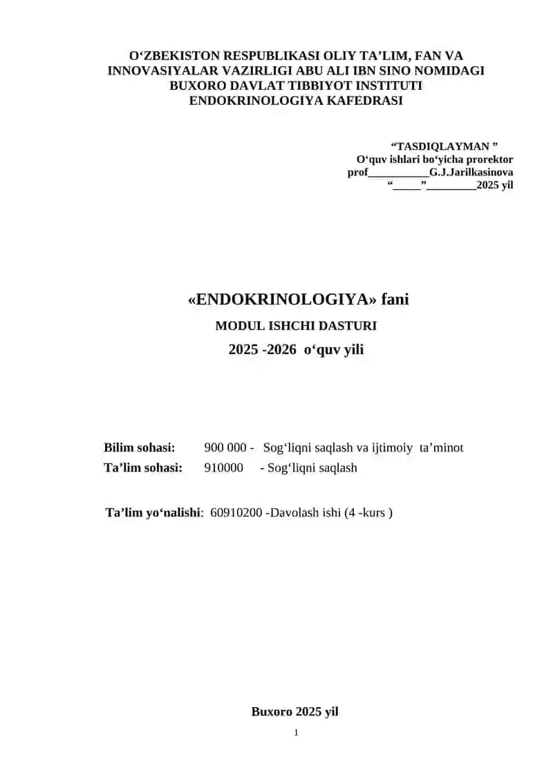 MODUL ISНCНI DASTURI 1