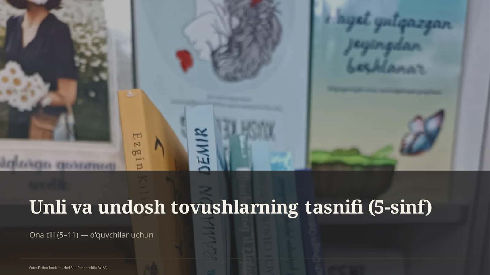 Unli va undosh tovushlarning tasnifi (5-sinf) 1
