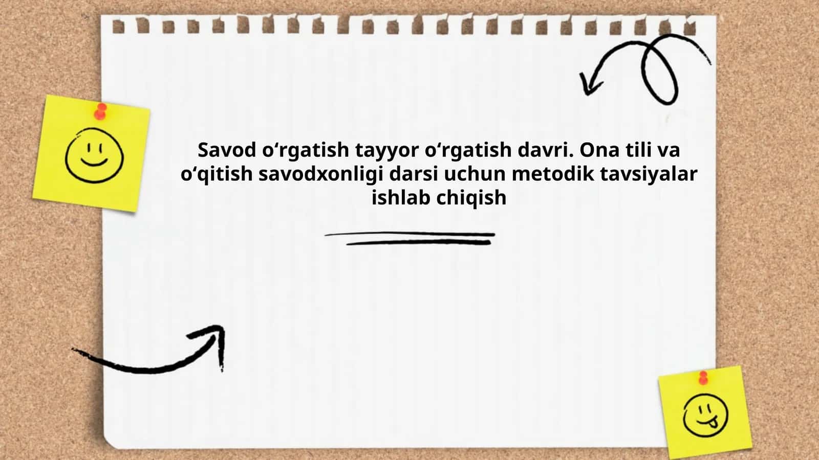 Savod oʻrgatish tayyor oʻrgatish davri. Ona tili va oʻqitish savodxonligi darsi uchun metodik tavsiyalar ishlab chiqish 1