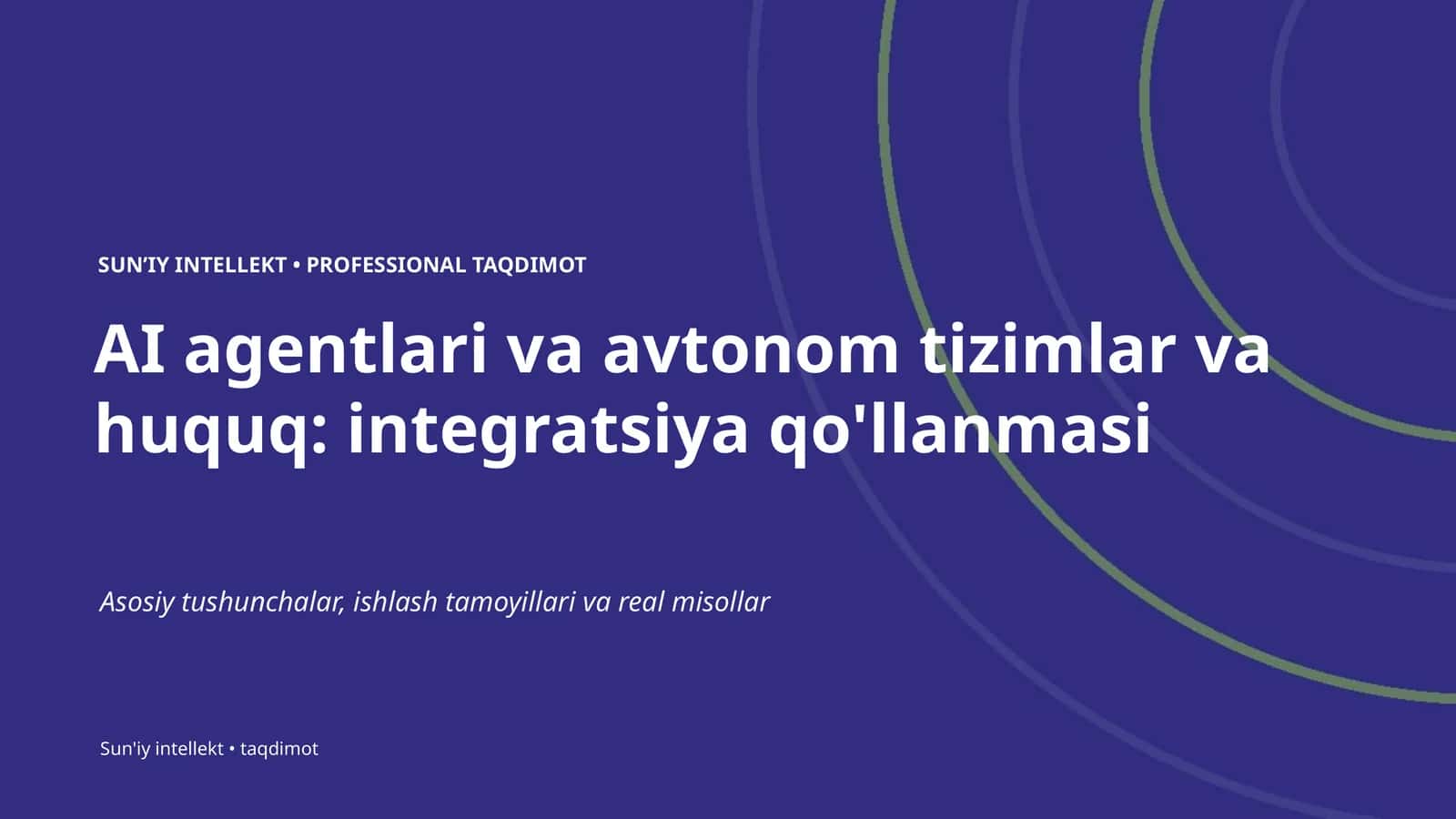 SUNʼIY INTELLEKT • PROFESSIONAL TAQDIMOT 1