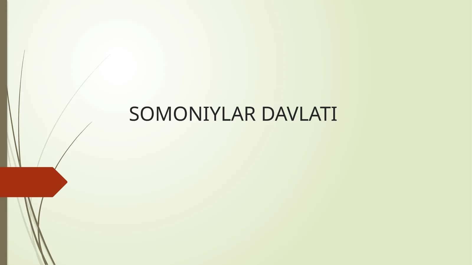 SOMONIYLAR DAVLATI 1