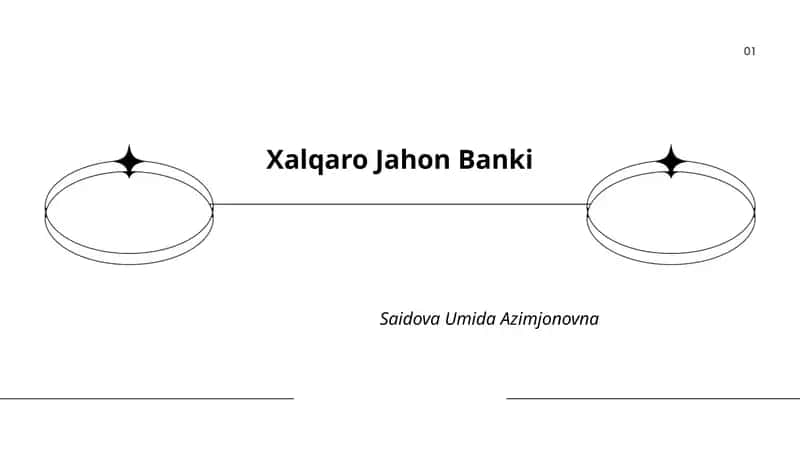 Xalqaro Jahon Banki 1