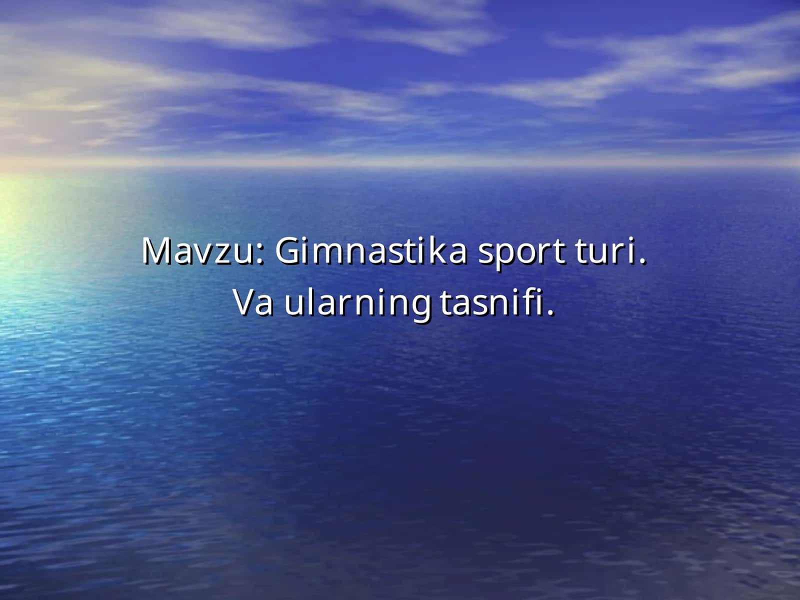 Gimnastika sport turi 1