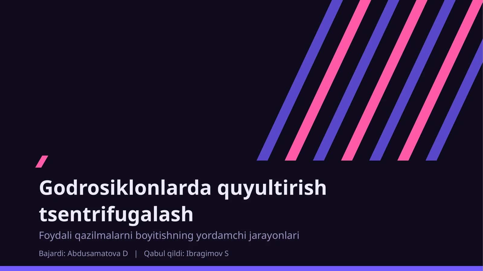 Gidrosiklonlar tuzilishi va ishlash prinsipi 1