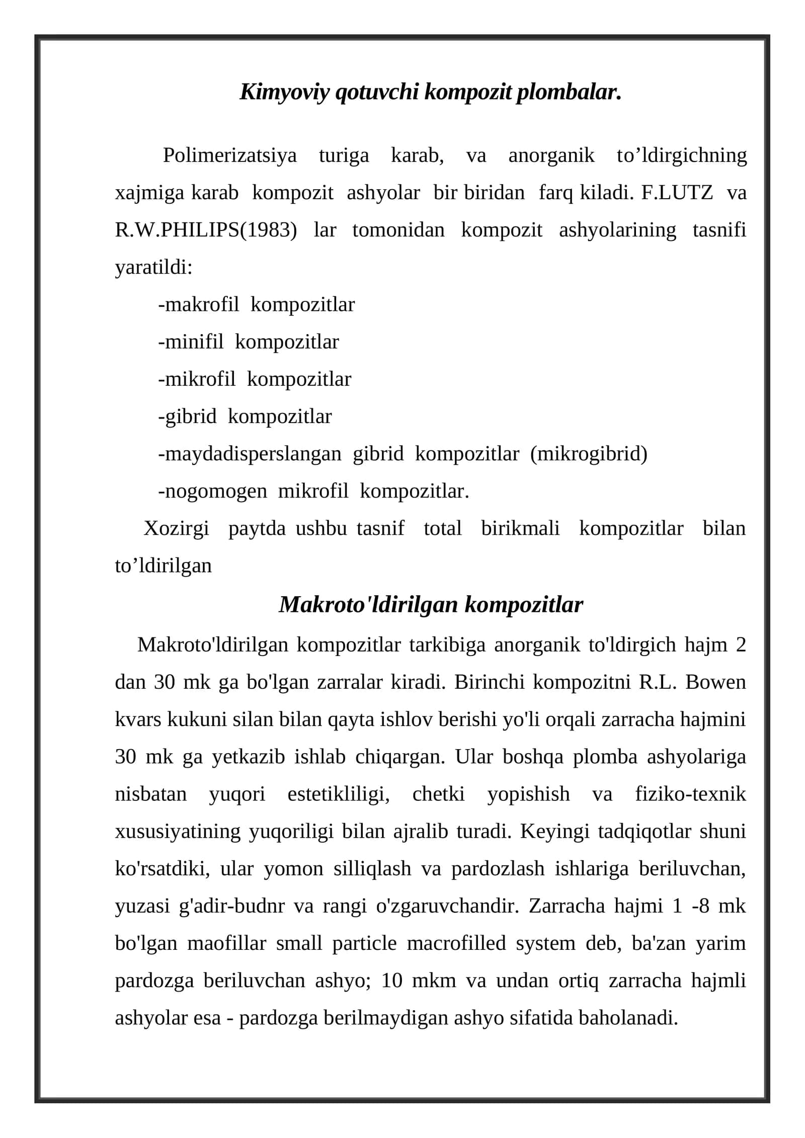 Kompozit plombalar 1