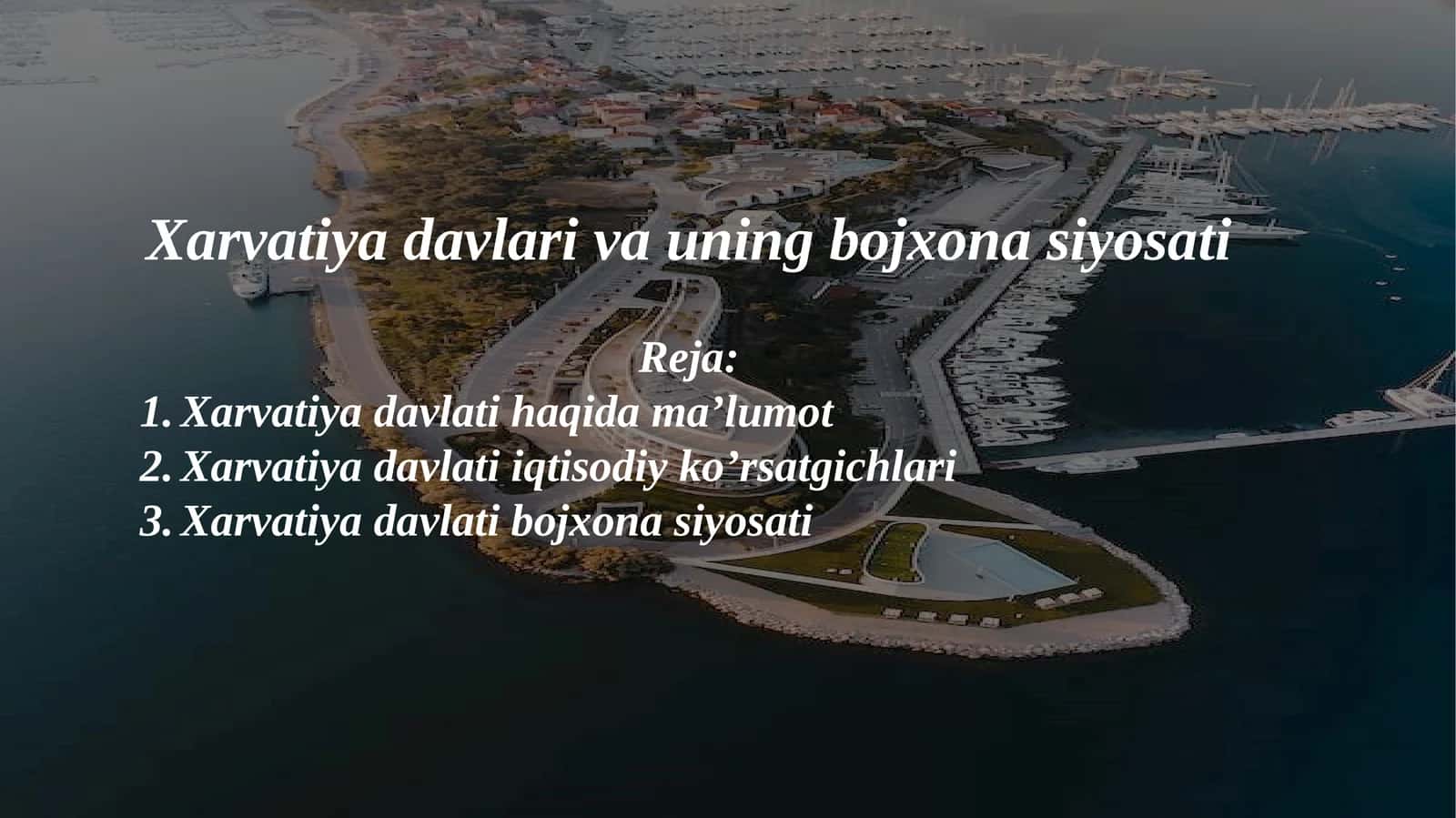 Xarvatiya davlari va uning bojxona siyosati 1