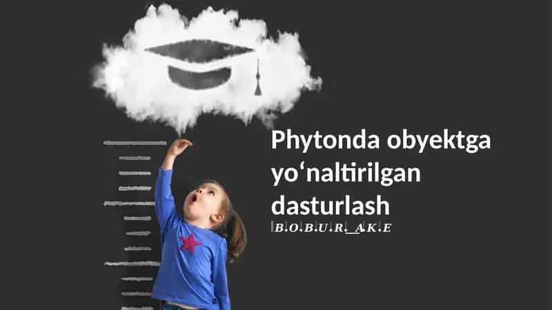 Python sinflar va obyektlar 1