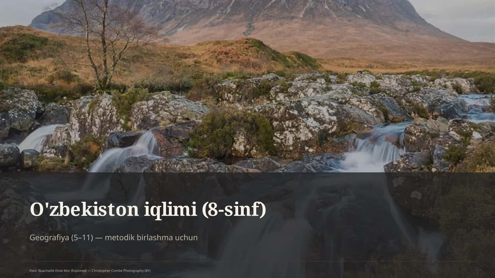 O'zbekiston iqlimi (8-sinf) 1
