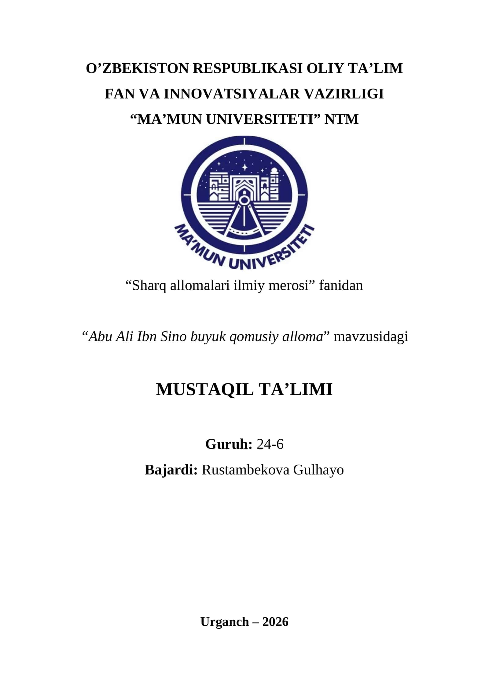 Abu Ali Ibn Sino buyuk qomusiy alloma 1