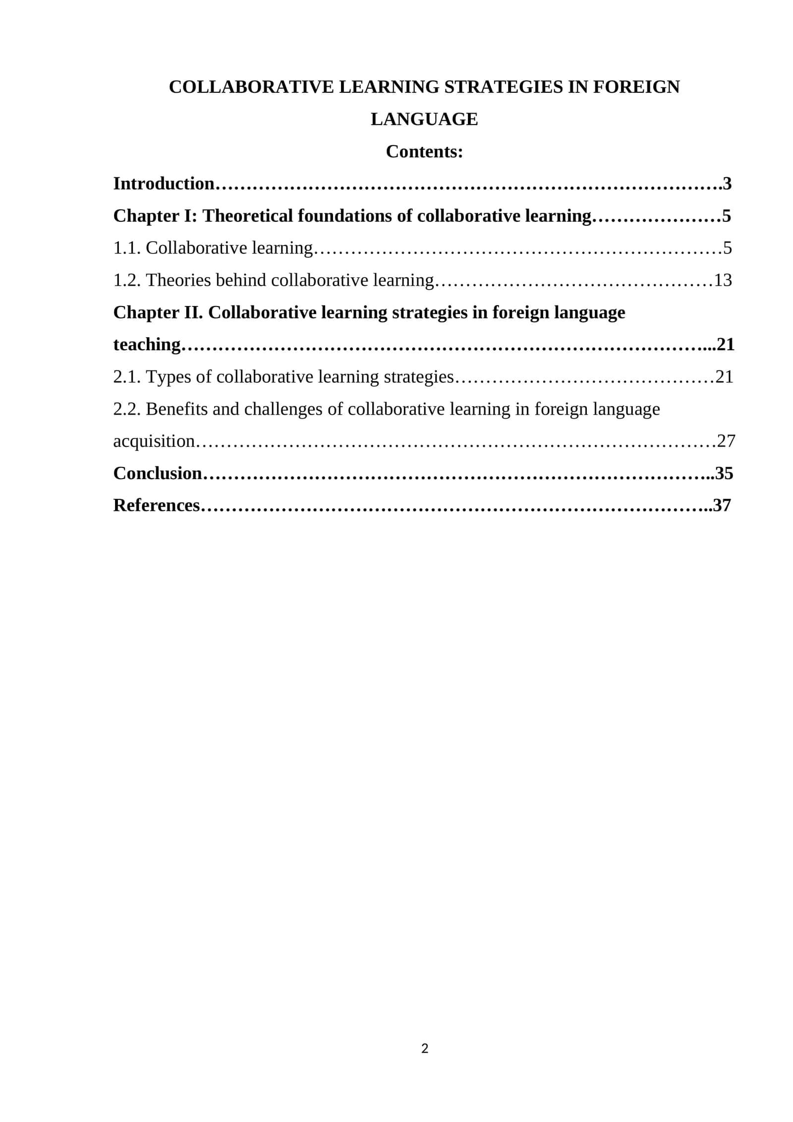 Collaborative Learning Strategies in Foreign Language 1