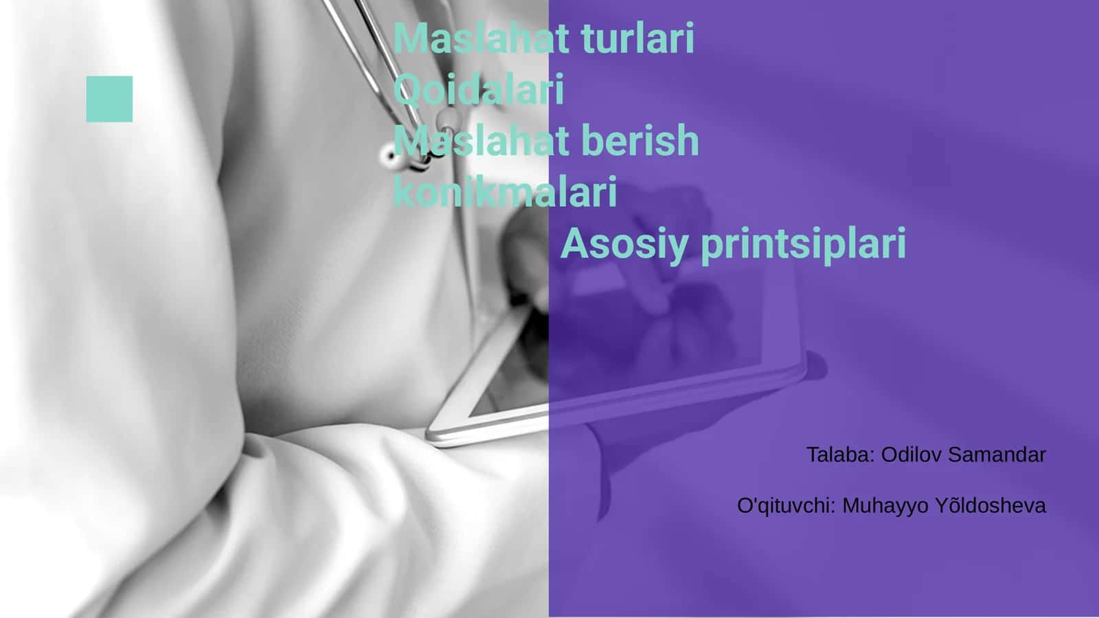 Maslahat Turlari 1