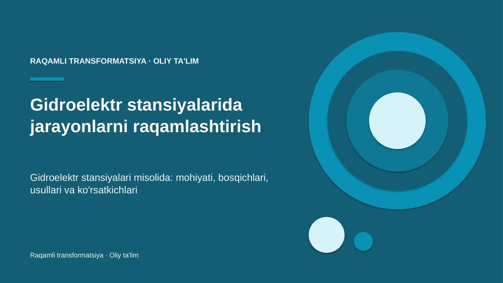 Gidroelektr stansiyalarida jarayonlarni raqamlashtirish 1