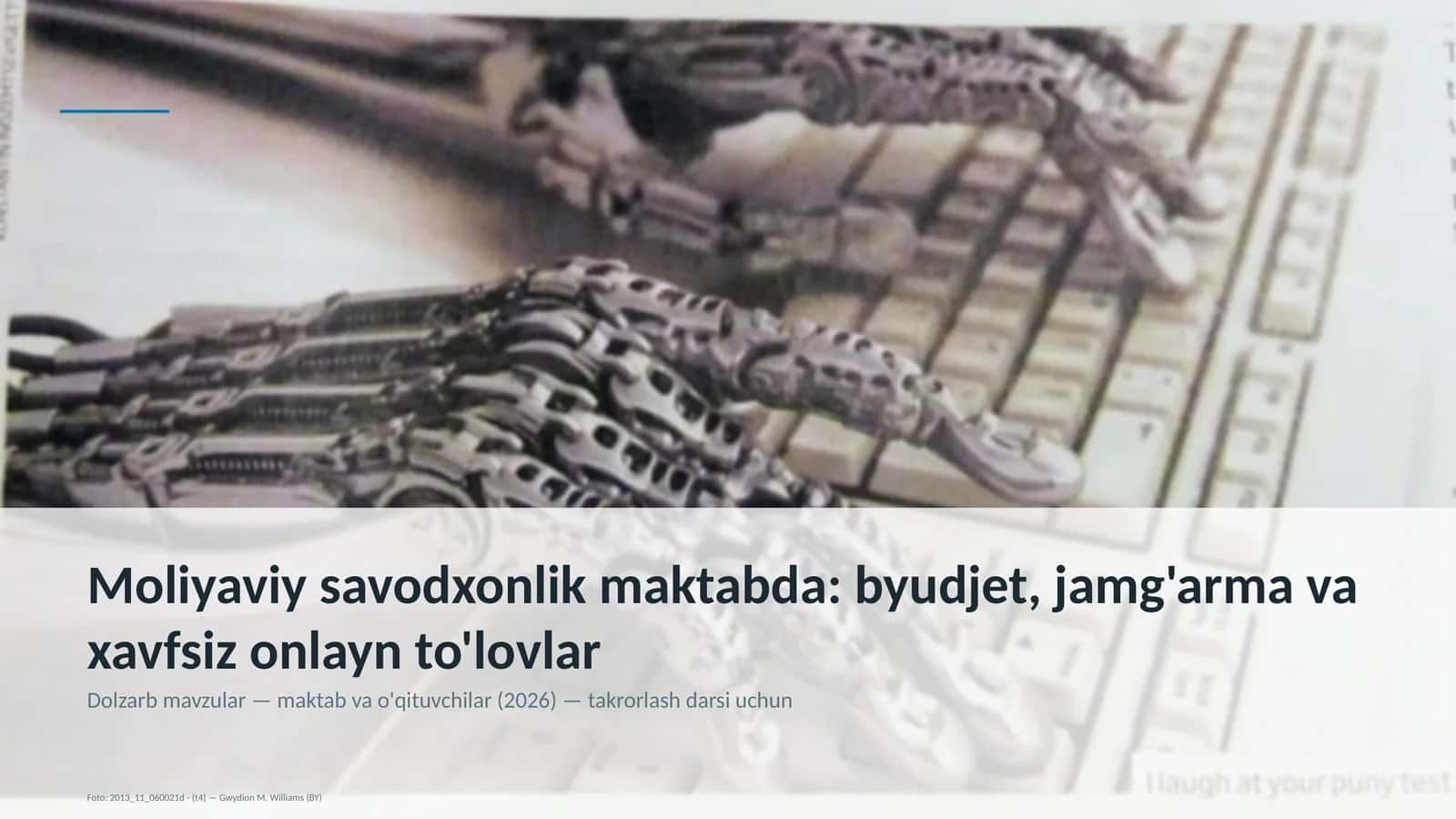 Moliyaviy savodxonlik maktabda 1