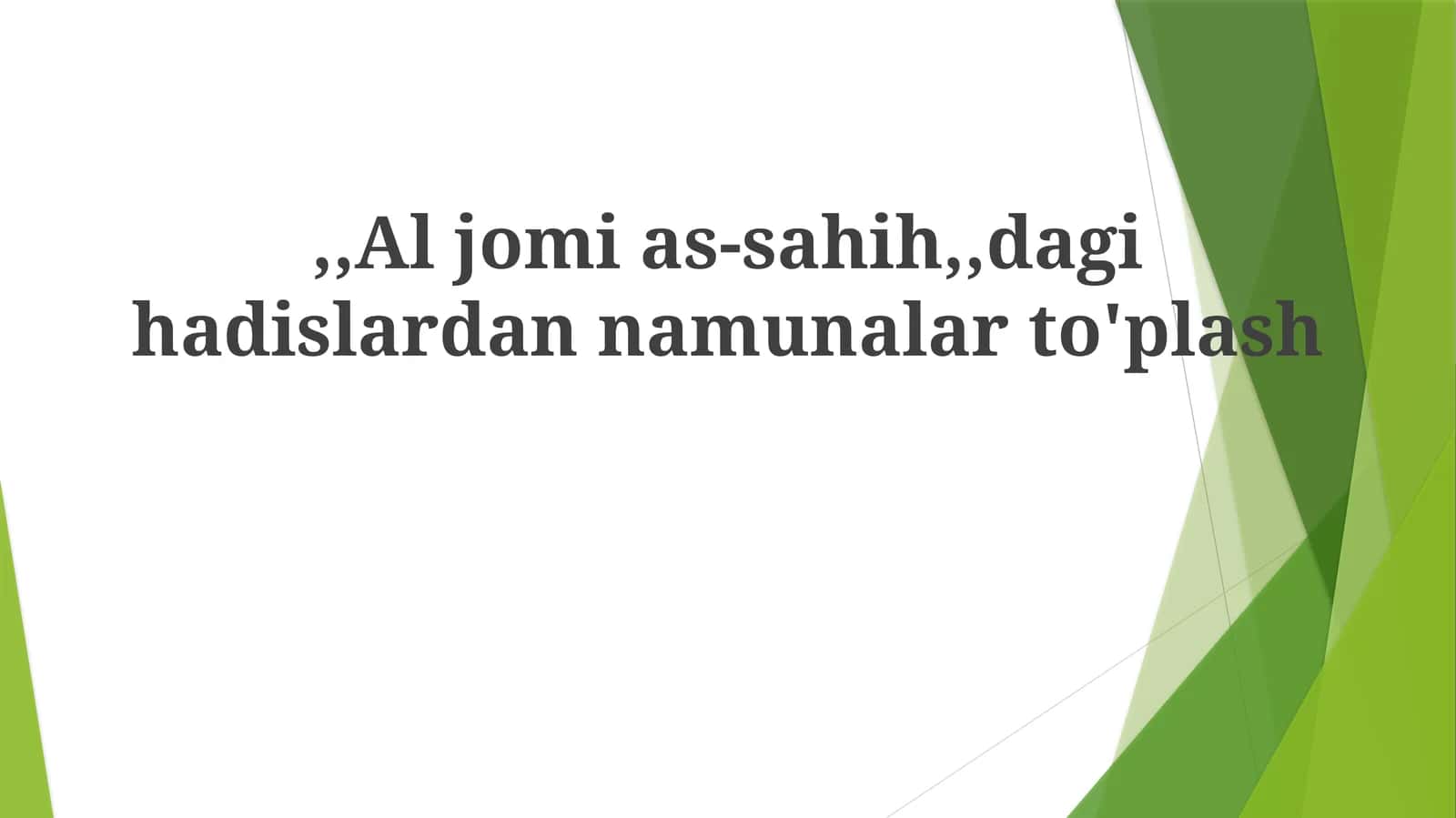 Asosiy Mavzular 1