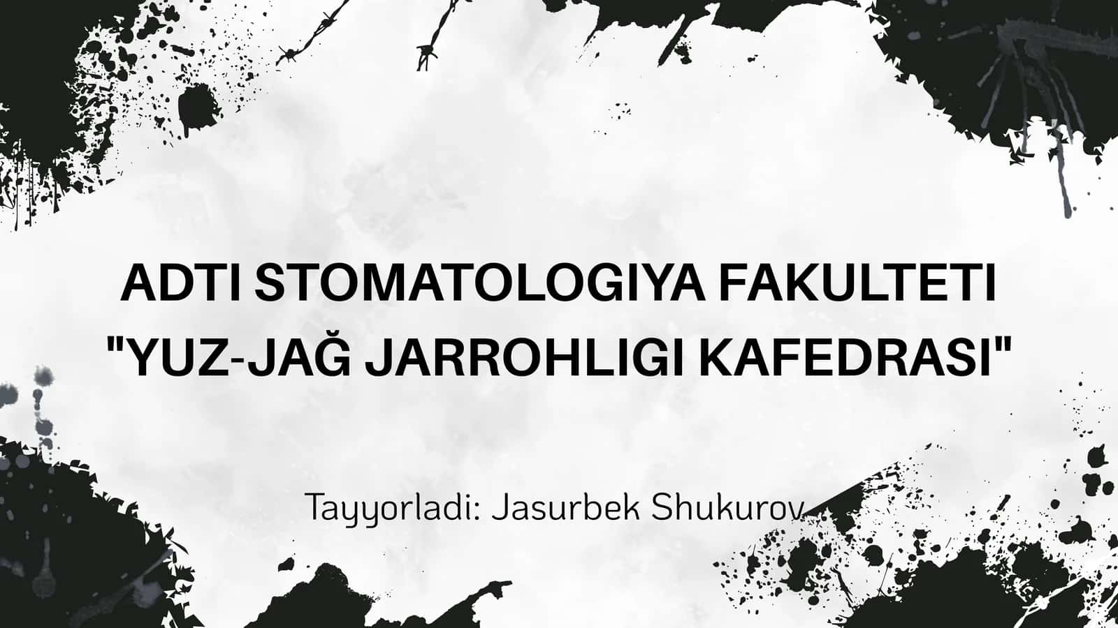 Yuz-jagʻ sohasi kuyishlari va sovuq olishi 1