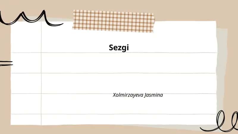 Sezgi 1