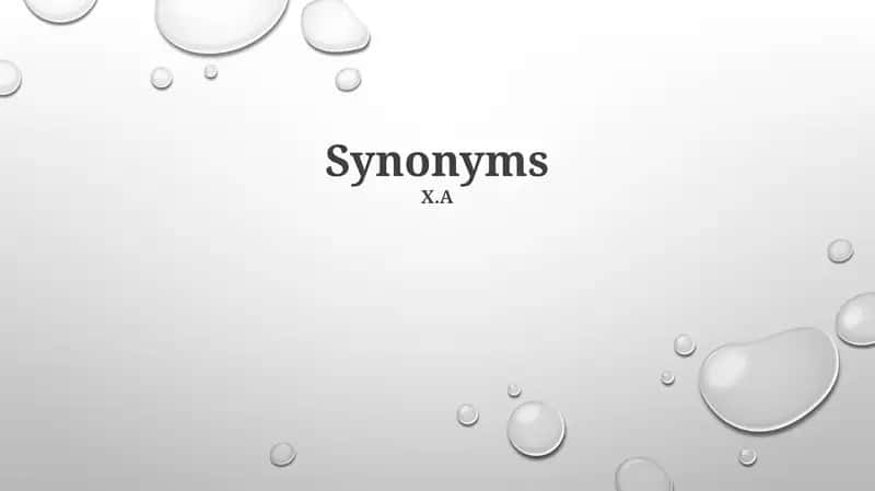 Synonyms 1