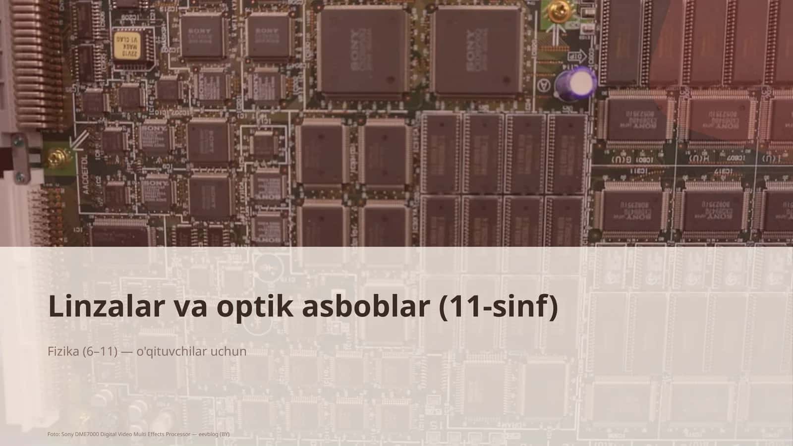 Linzalar va optik asboblar (11-sinf) 1