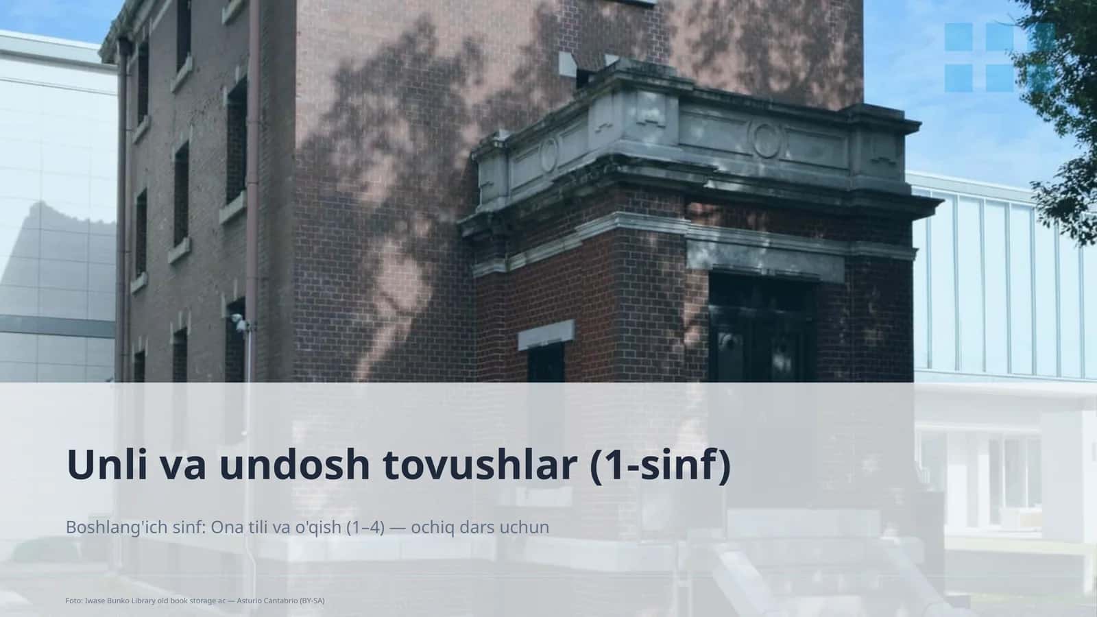 Ona tili va o'qish (1–4) 1