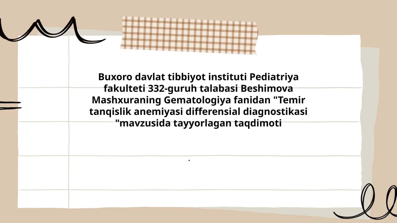 Temir tanqislik anemiyasi differensial diagnostikasi 1