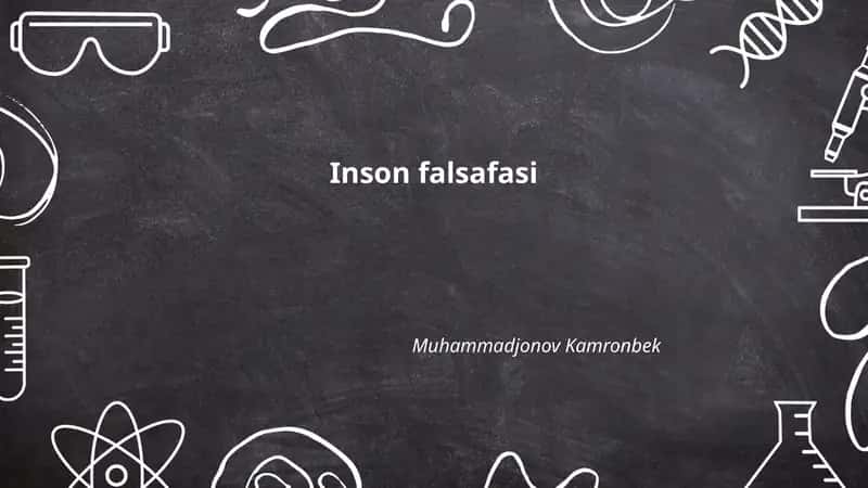 Inson Falsafasi 1