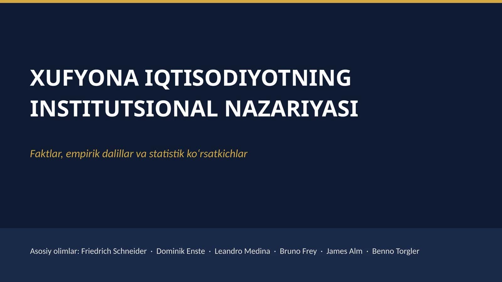 XUFYONA IQTISODIYOTNING INSTITUTSIONAL NAZARIYASI 1