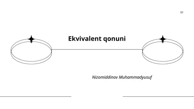 Ekvivalent qonuni 1