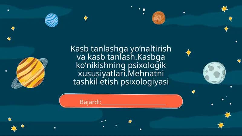 Kasb tanlash va psixologiya 1