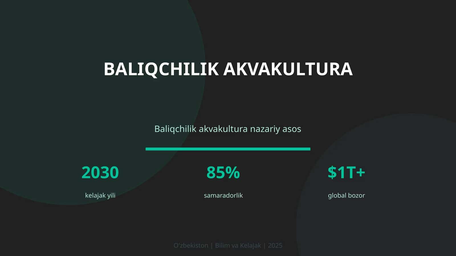 Baliqchilik akvakultura 1