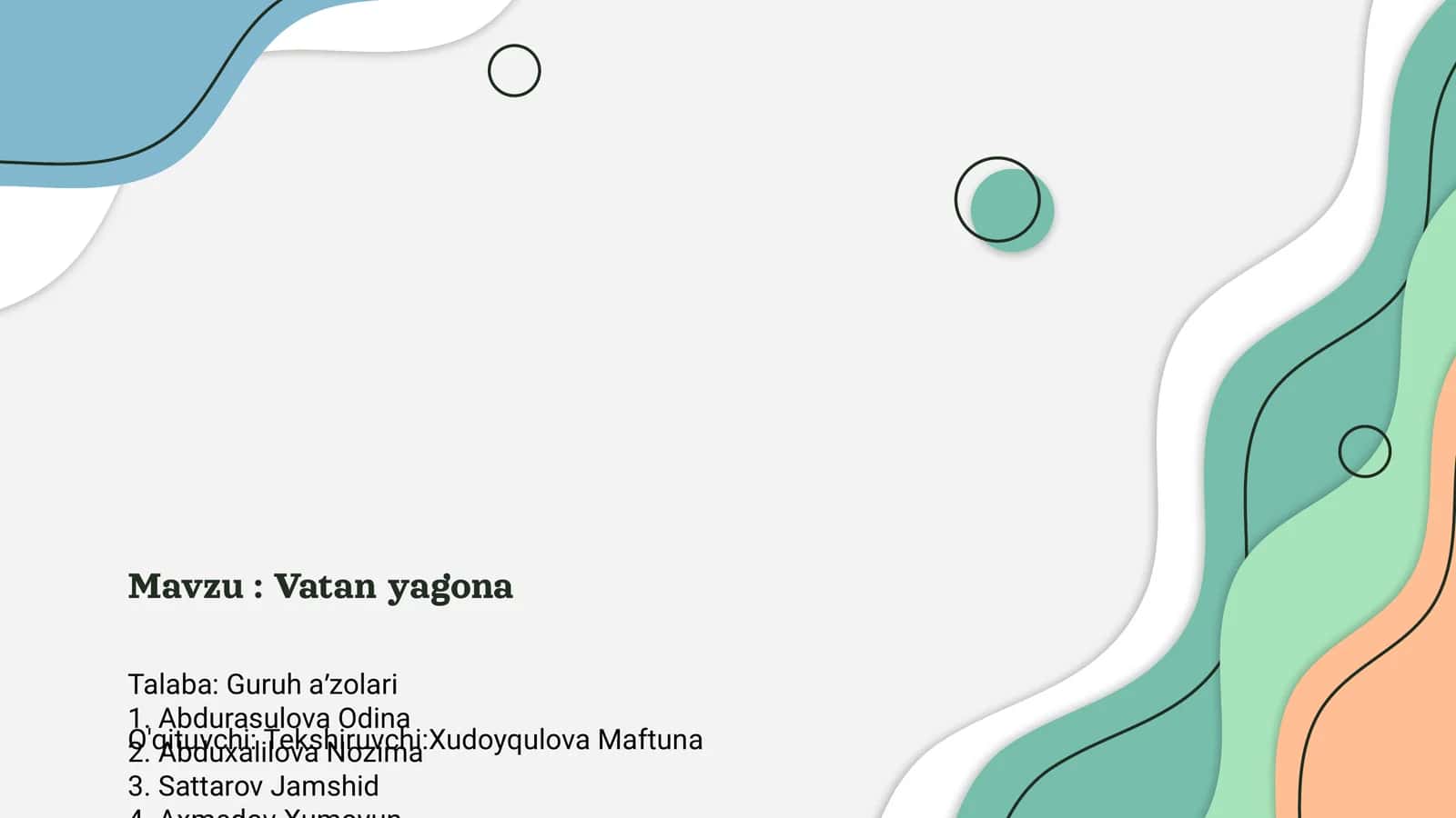Vatan yagona 1