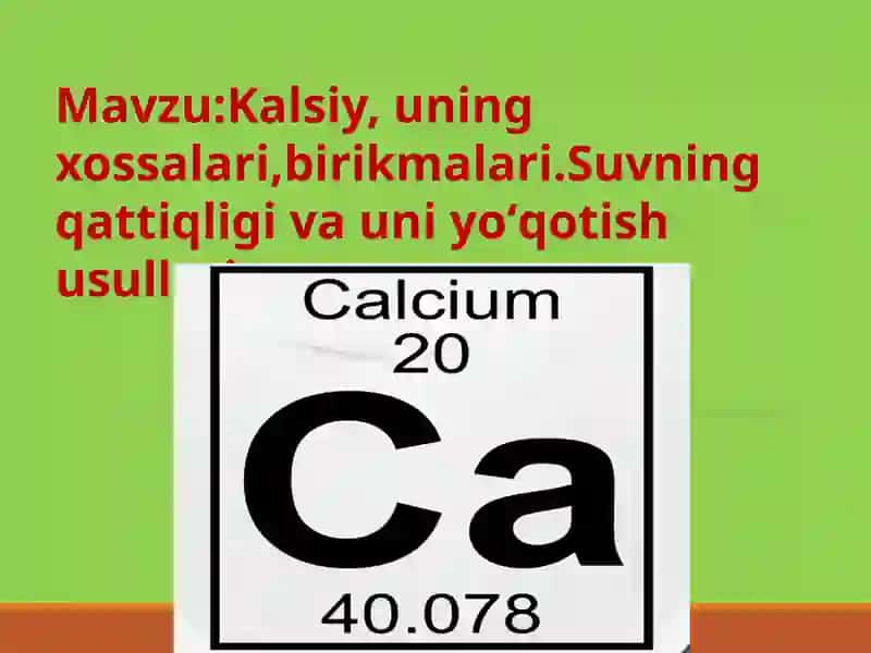Kalsiy 1