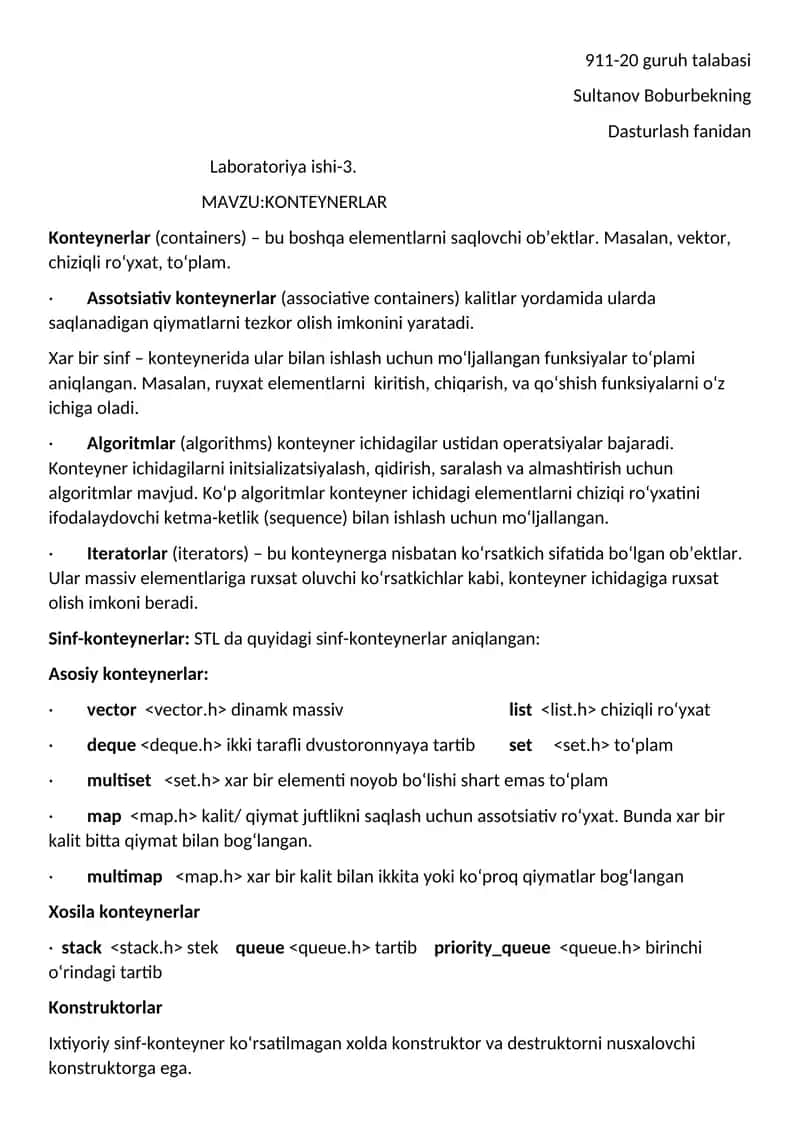 Konteynerlar 1