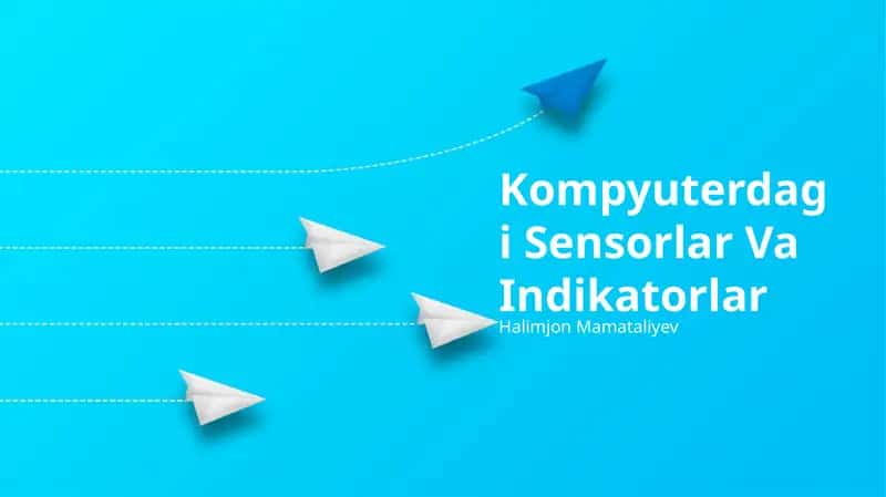 Sensor asoslari 1